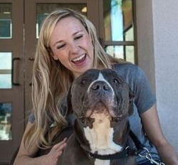 Shannon Kopp with her dog