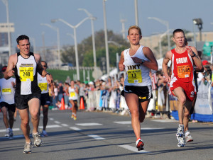 Female Athletes running