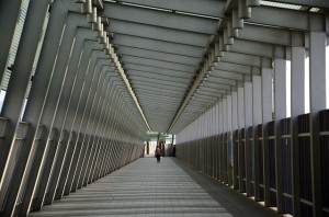 lady walking down a corridor after a sexual assault