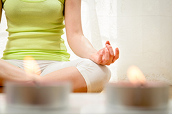 Woman relaxing with exercise