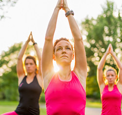 Group of 3 women doing Movement therapy