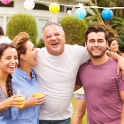 Friends enjoying a party