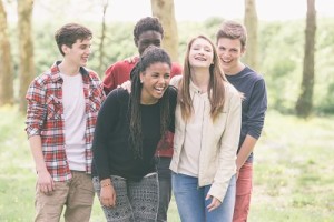 Multiethnic Group of Teenagers discussing working Exercise Into Eating Disorder Recovery