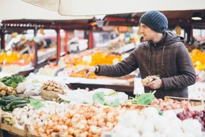 Vegetarian man in his Vegetarianism