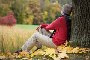 Man contemplating