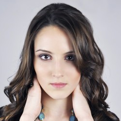 young woman in thought