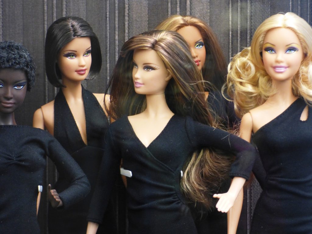 Group of Barbie Dolls