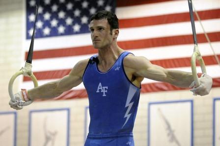 College Athlete Competing in gymnastics