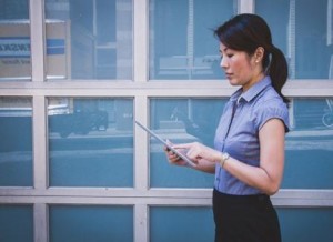 Woman working in corporate america