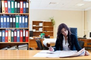 Woman working in corporate America