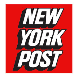 NY Post in capital letters