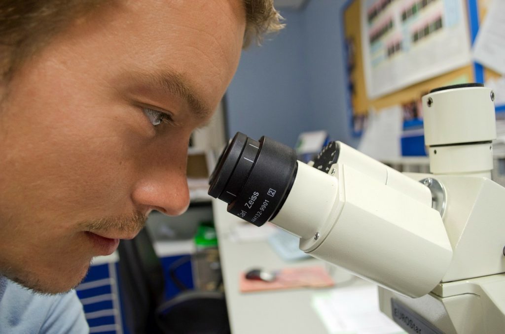 Man doing eating disorder research