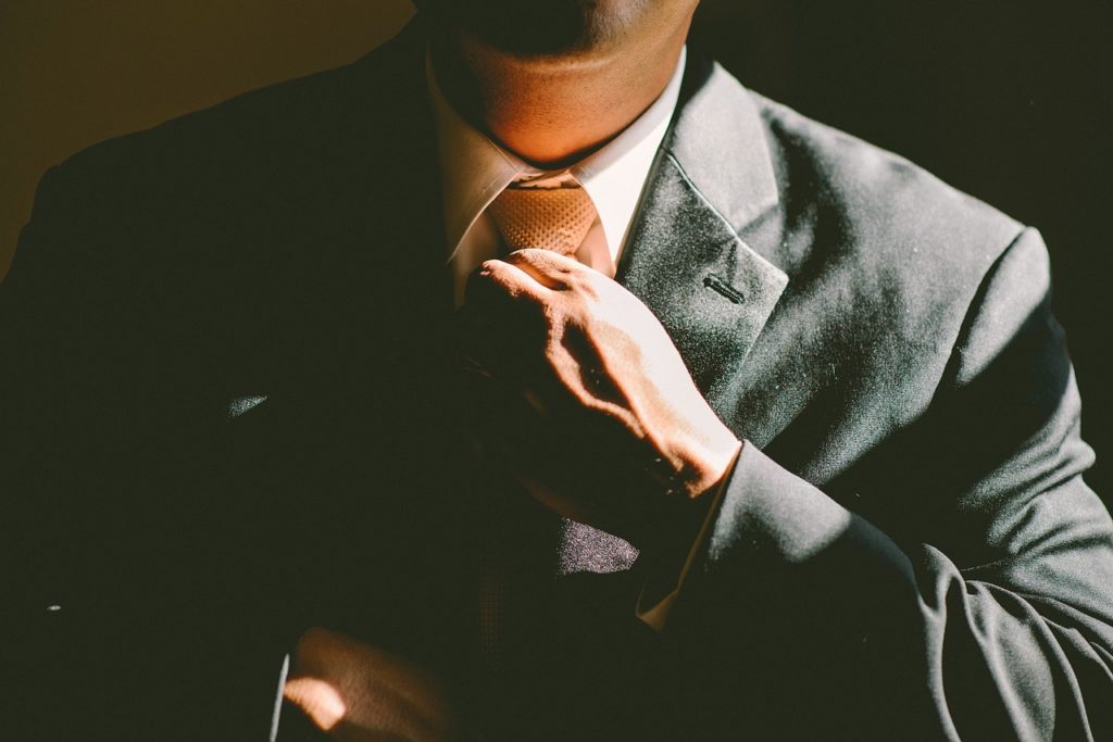 Man getting ready for treatment