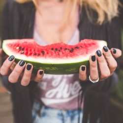 Woman eating