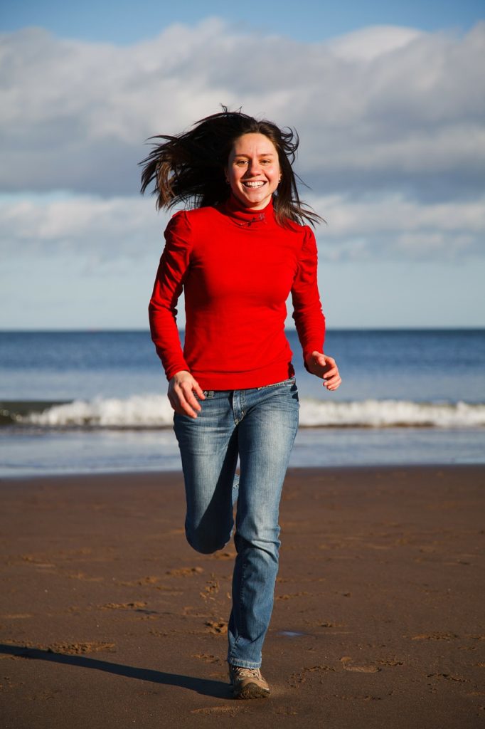 Girl Exercising for Health