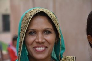 Indian woman smiling