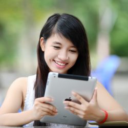 Woman using apps to support recovery