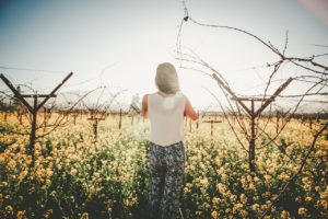 Girl in field