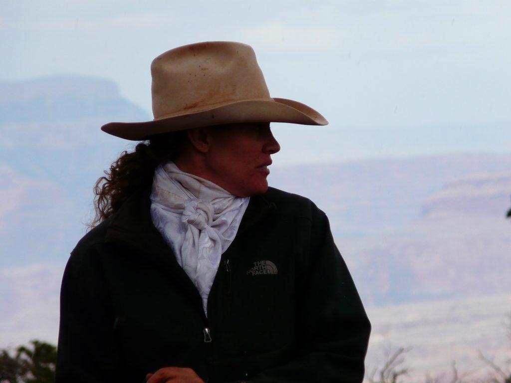 Horsewoman by water