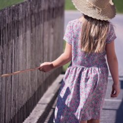 Child and fence