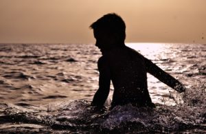 Child in the water