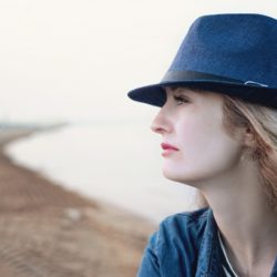 Woman staring