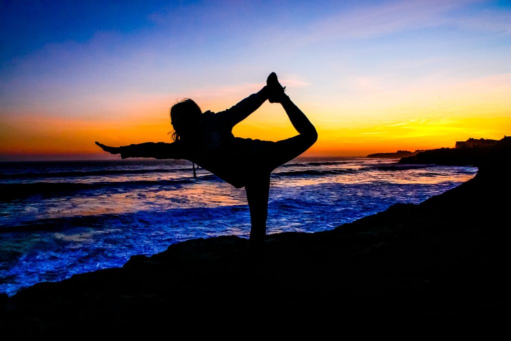 Woman doing yoga