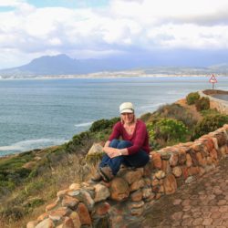Woman taking a break from international research