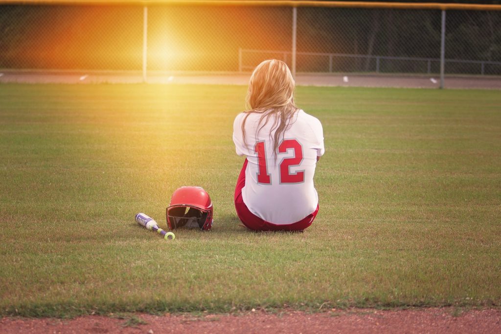 Teen female athlete struggling with anorexia