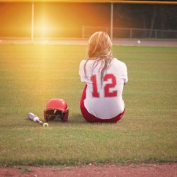 Teen female athlete struggling with anorexia