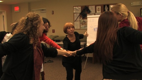 Susan Kleinman & Group - (Courtesy David Alvarado, Structure Films) Susan Kleinman & group learning Dance Movement Therapy