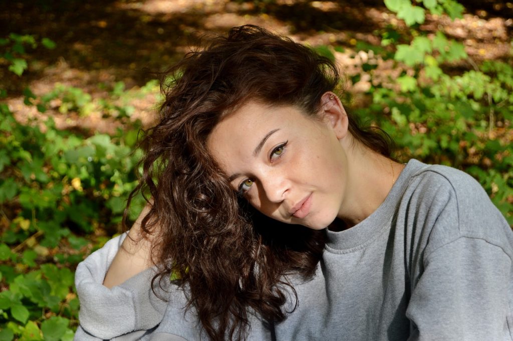 College girl smiling into the camera