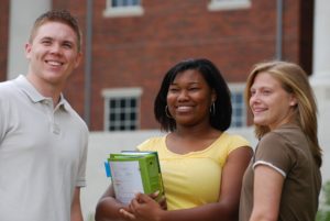 College students hanging out