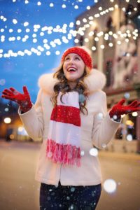 Woman enjoying her holiday vacation