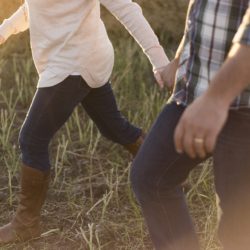 Couple walking while discussing his Eating Disorder Struggle