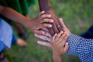 Family hands