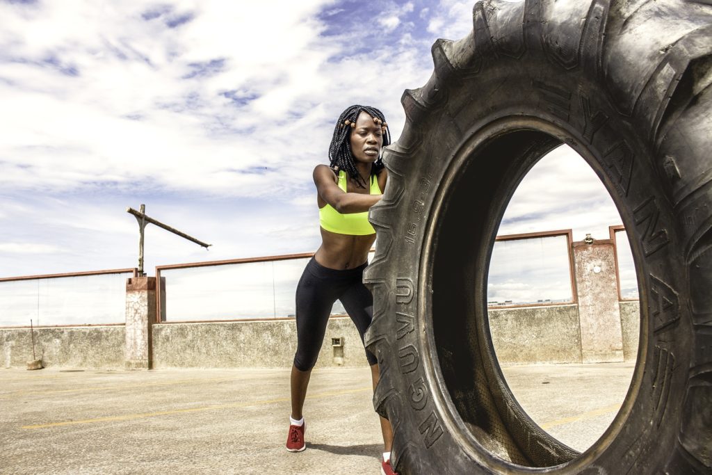 Lady Exercising and thinking about Exercise in Eating Disorder recovery