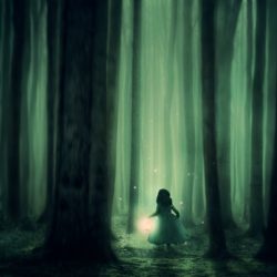 Image of lady in a forest for Karla Mosley blog