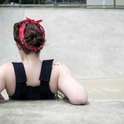 Lady taking a break from Excessive Exercise