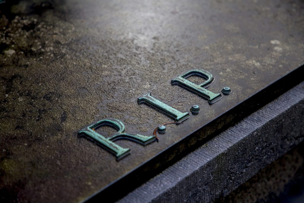 Grave with RIP
