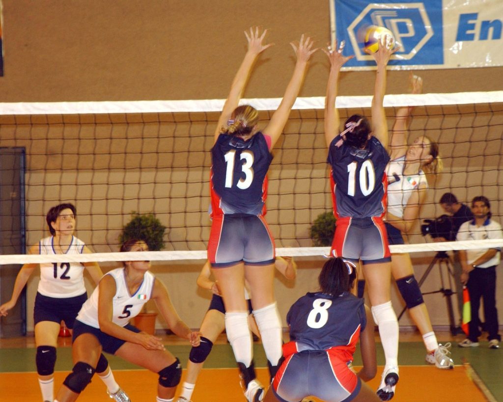 Girl's College Volleyball Team