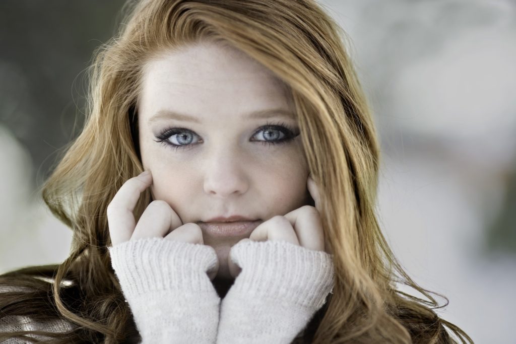 Girl in gloves fighting eating disorder relapse