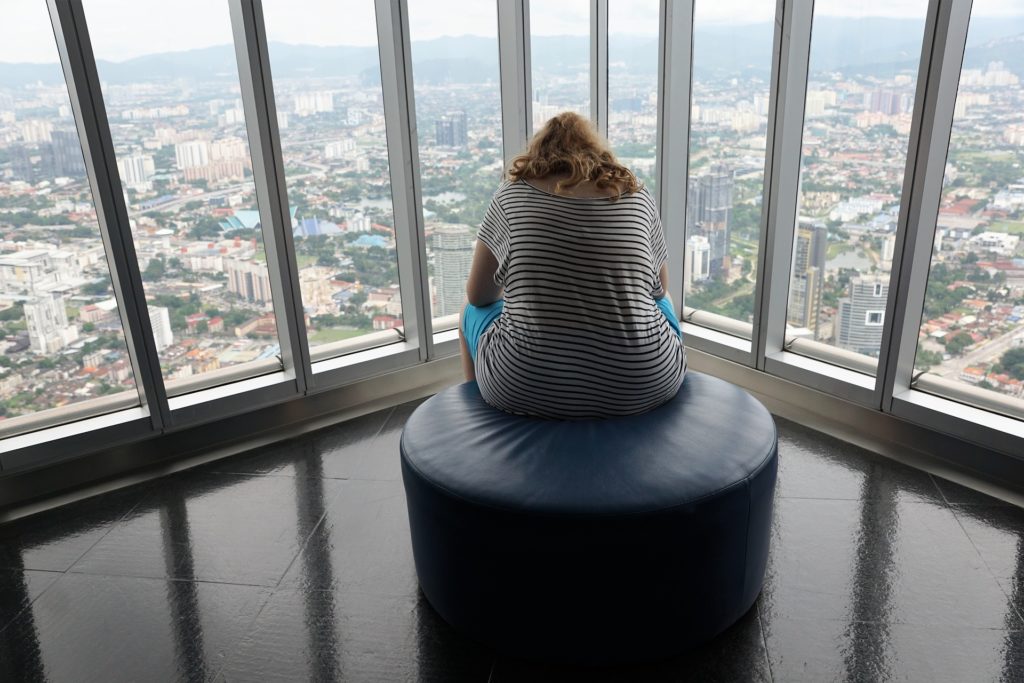 Overweight Woman Sitting Near Window - 3363609_1920