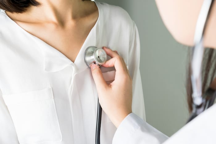 doctor using stethoscope